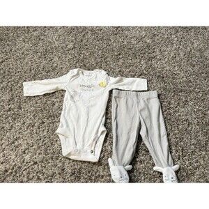 Carter’s Baby Easter Outfit 3M Snuggle Bunny Bodysuit & Footed Pants Set 3 Month